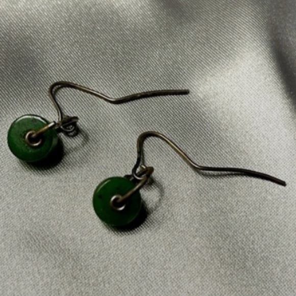 Jewelry - "Jade" wheels on outstretched sterling wires